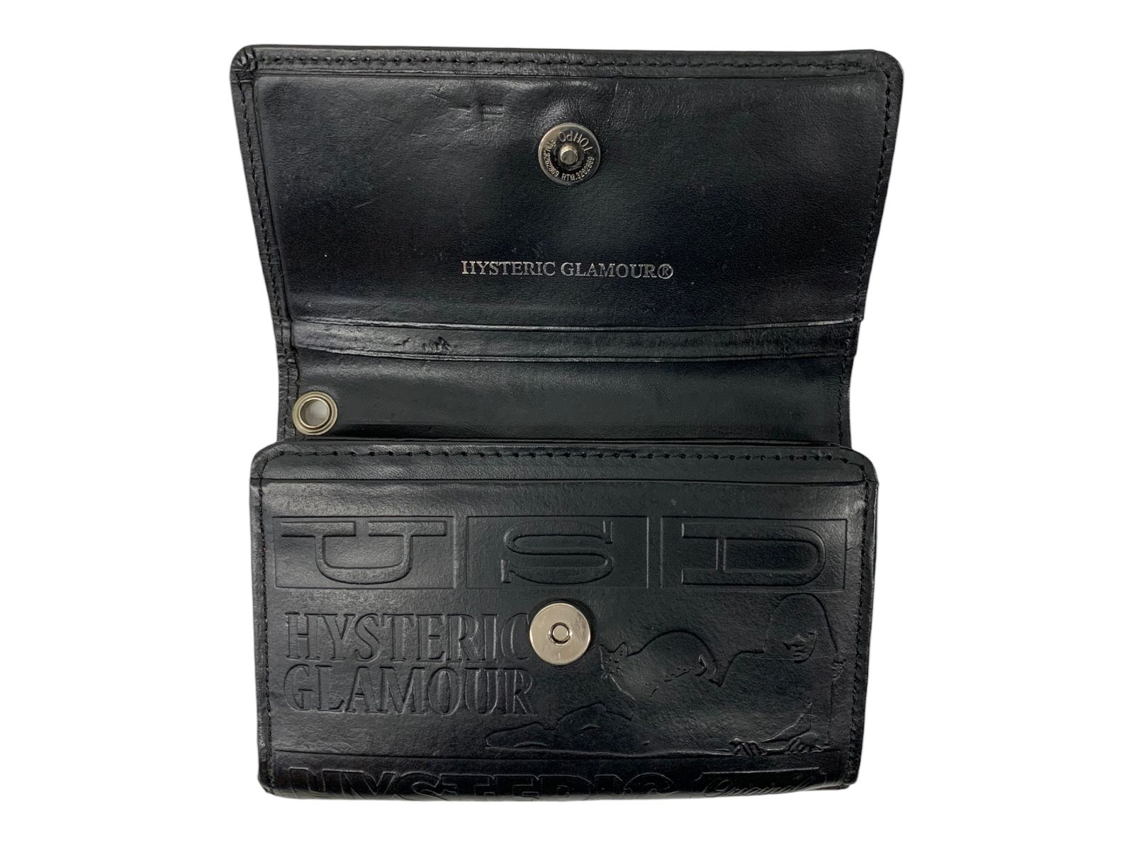 HYSTERIC GLAMOUR (ヒステリックグラマー) 二つ折り 財布 ブラック