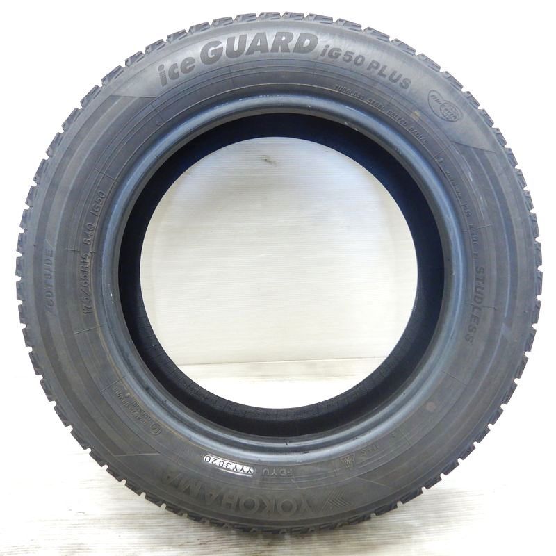 175/65R15 ice GUARD iG50 PLUS 中古冬４本2019 175/65R15 ヨコハマ アイスガード iG50 プラス イボあり 9.5部山 2019