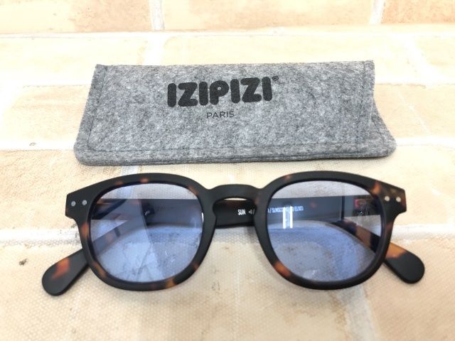 【中古】 ケース付 IZIPIZI イジピジ サングラス SUN +0 SLMSCC240_00 ブラック×ブラウン  111397701