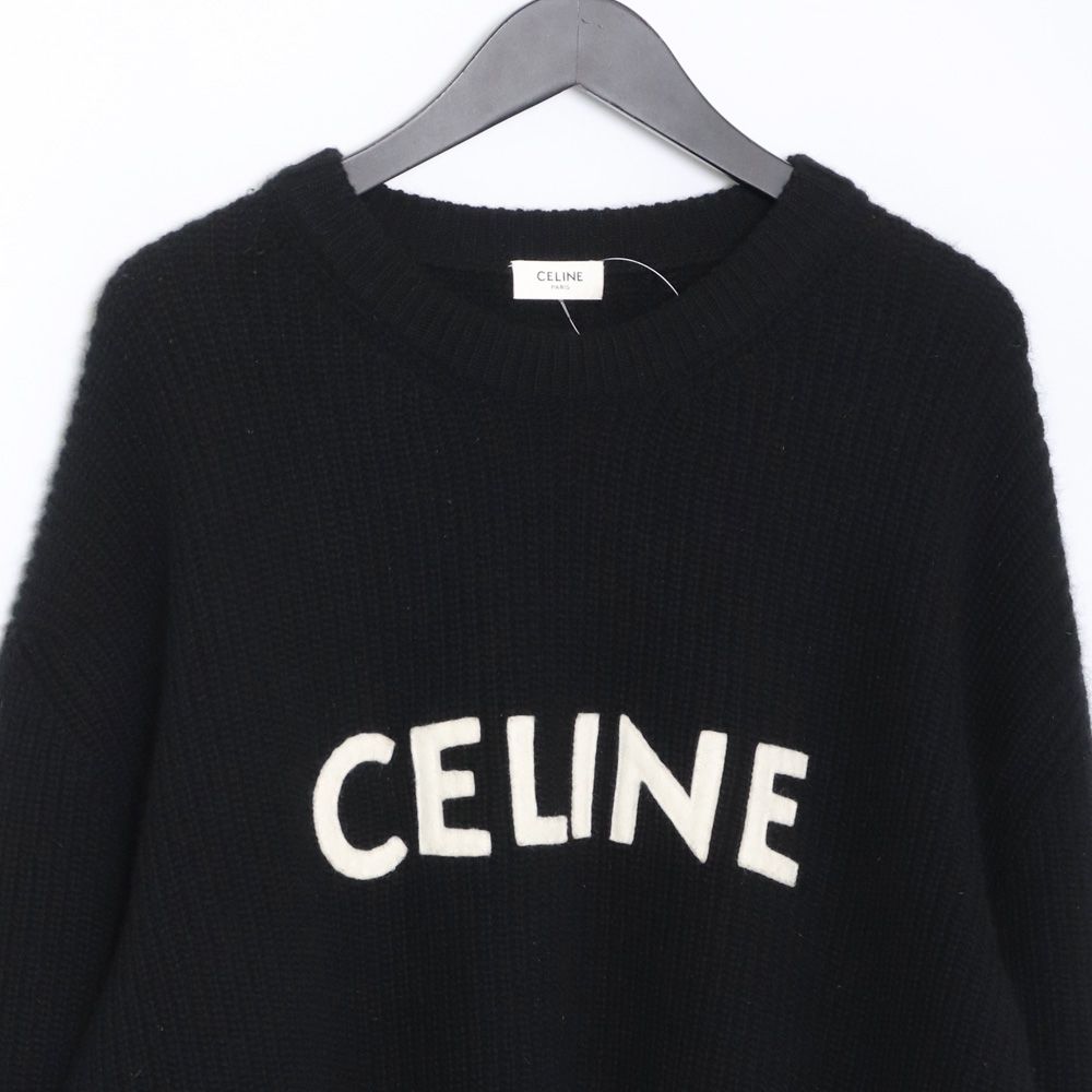 定価20万CELINE オーバーサイズロゴニットサイズS