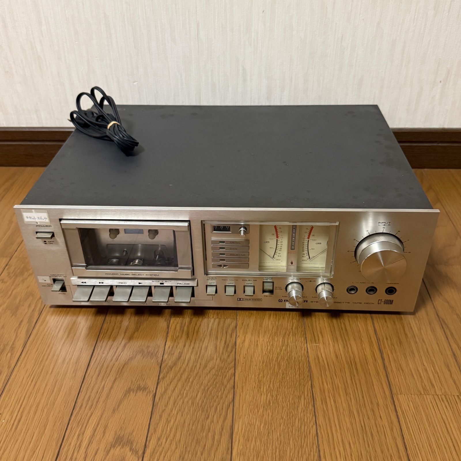 ジャンク】 PIONEER パイオニア CT-600M ステレオカセットテープデッキ