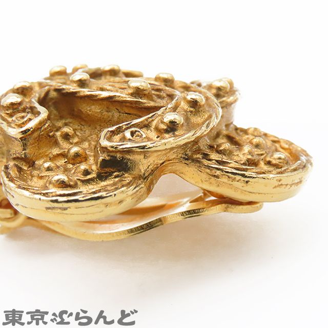 シャネル CHANEL ココマーク フリンジ イヤリング 94A ゴールド メタル 