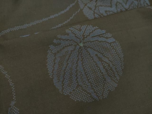 平和屋着物○本場大島紬 古代染色純泥染 仙太織物 仙太郎創作 9マルキ