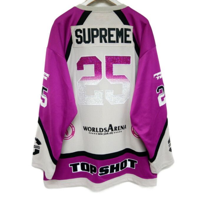 Supreme 国内正規 25SS Rhinestone Hockey Jersey ライン