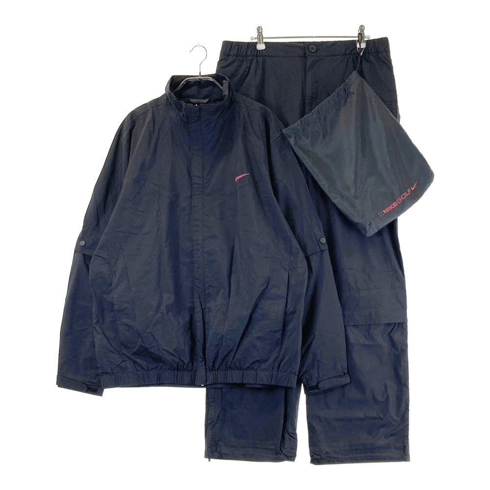 【美品】ナイキNIKE レインウェア メンズ ブラック XL ナイロン 黒 NIKE ナイキ ランニングジャケット 上着 軽量 黒 青 ブラック XL 新品