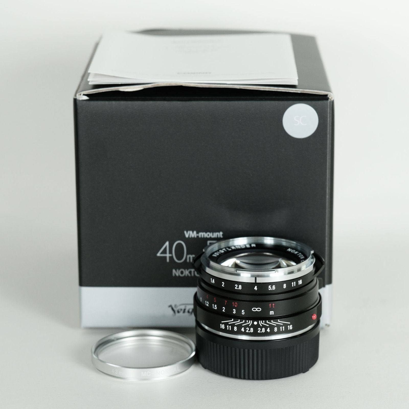 ｜フィルター付 Voigtlander NOKTON Classic 40mm F1.4 SC VM ライカM用 | ライカMマウント