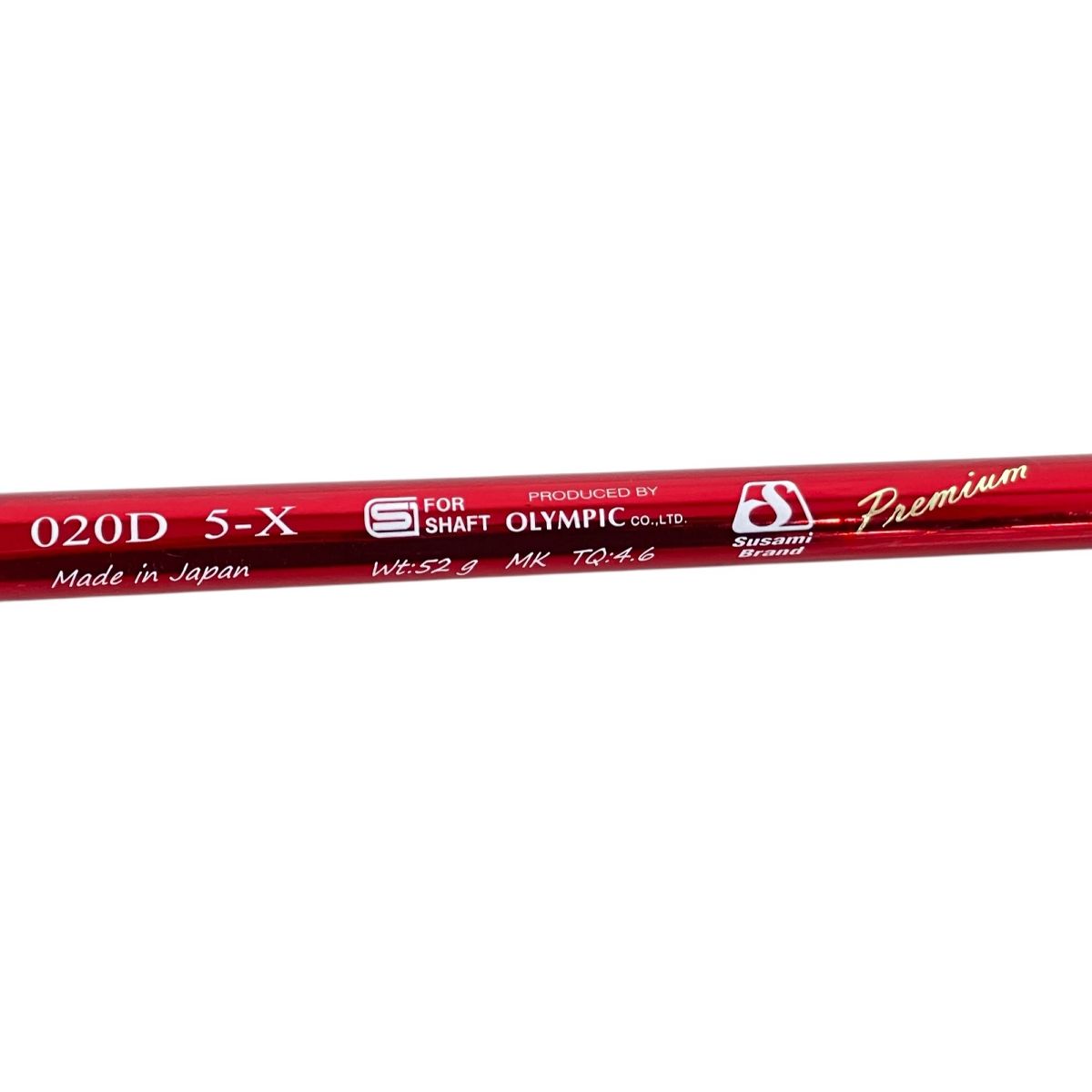 美品　DERAMAX デラマックス 赤デラ 020D 5-X OLYMPIC DERA MAX 020D 5-X Premium 赤 デラマックス シャフト