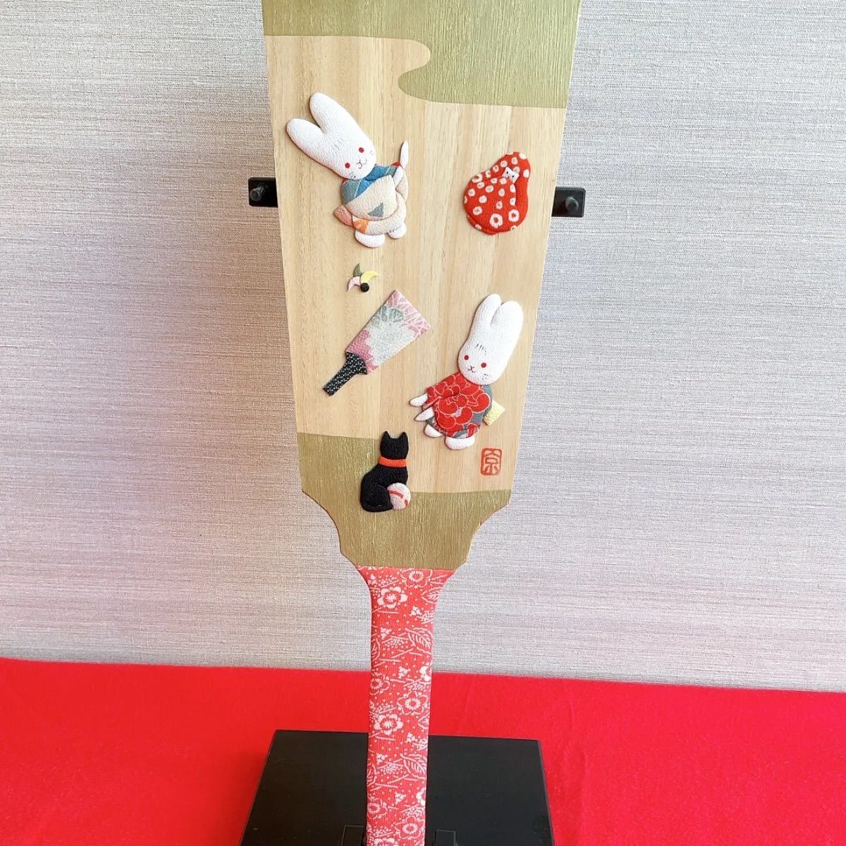 和紙 布製アート作品 十二支 光源氏 お飾り 正月飾り 縁起物 色紙 2025