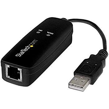 StarTech.com 外付けUSB接続アナログモデム USB対応FAXモデム アナログ回線でインターネット接続 56kbpsでデータ通信|14.4kbpsでFAX通信 USB56KE dwos6rj