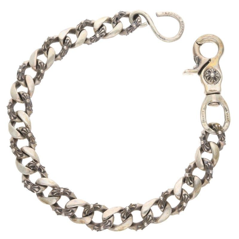 クロムハーツファンシーウォレットチェーンクロスショート2クリップ