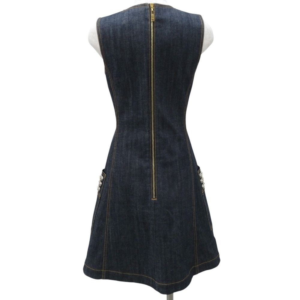 美品 LOUIS VUITTON ルイヴィトン ストレッチ スタッズ ノースリーブ 