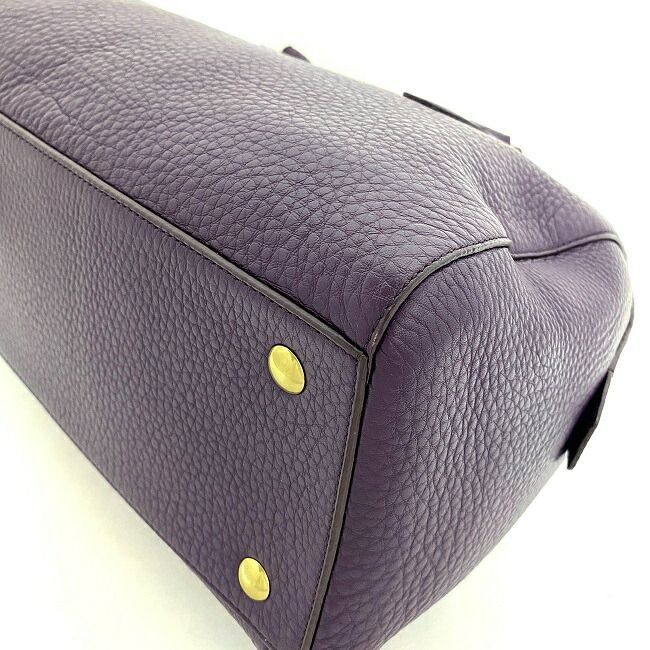 コーチ ミニ ボストン バッグ レガシー ヘイリー サッチェル パープル