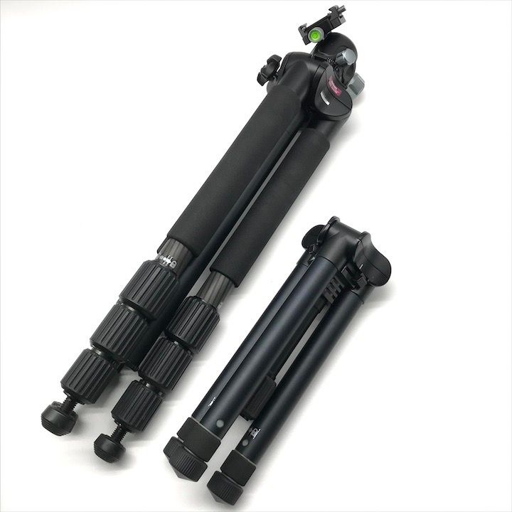 超 Velbon ベルボン UT 43 Q カーボン Geo Carmagne N 645 M 大型 小型 2点 セット 三脚 カメラ ブラック 15048