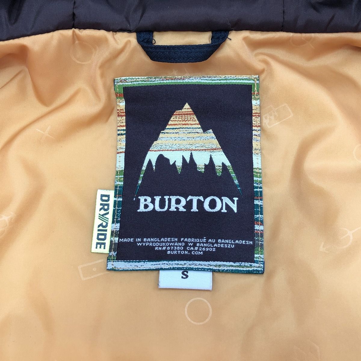 □□BURTON バートン スノーボードウェア(上下セット) 上S 下Mサイズ