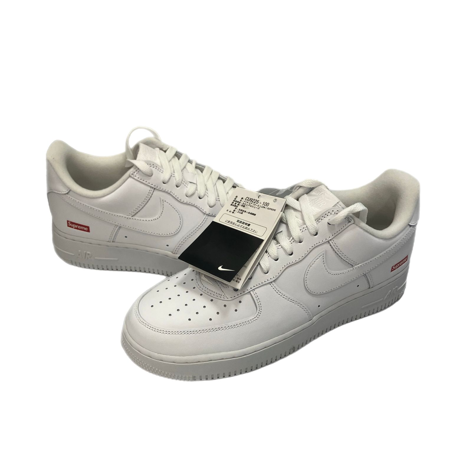 ナイキ NIKE × Supreme Air Force 1 Low White シュプリーム エアフォース1 ロー ホワイト CU9225-100  メンズ靴 スニーカー ホワイト 27.5cm 101-shoes1695 - メルカリ