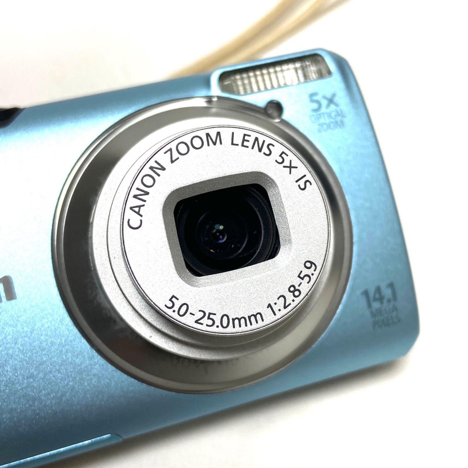 【極美品】Canon PowerShot A3200 IS ブルー　動作確認済 Canon PowerShot A3200 IS キャノン パワーショット ブルー 水色
