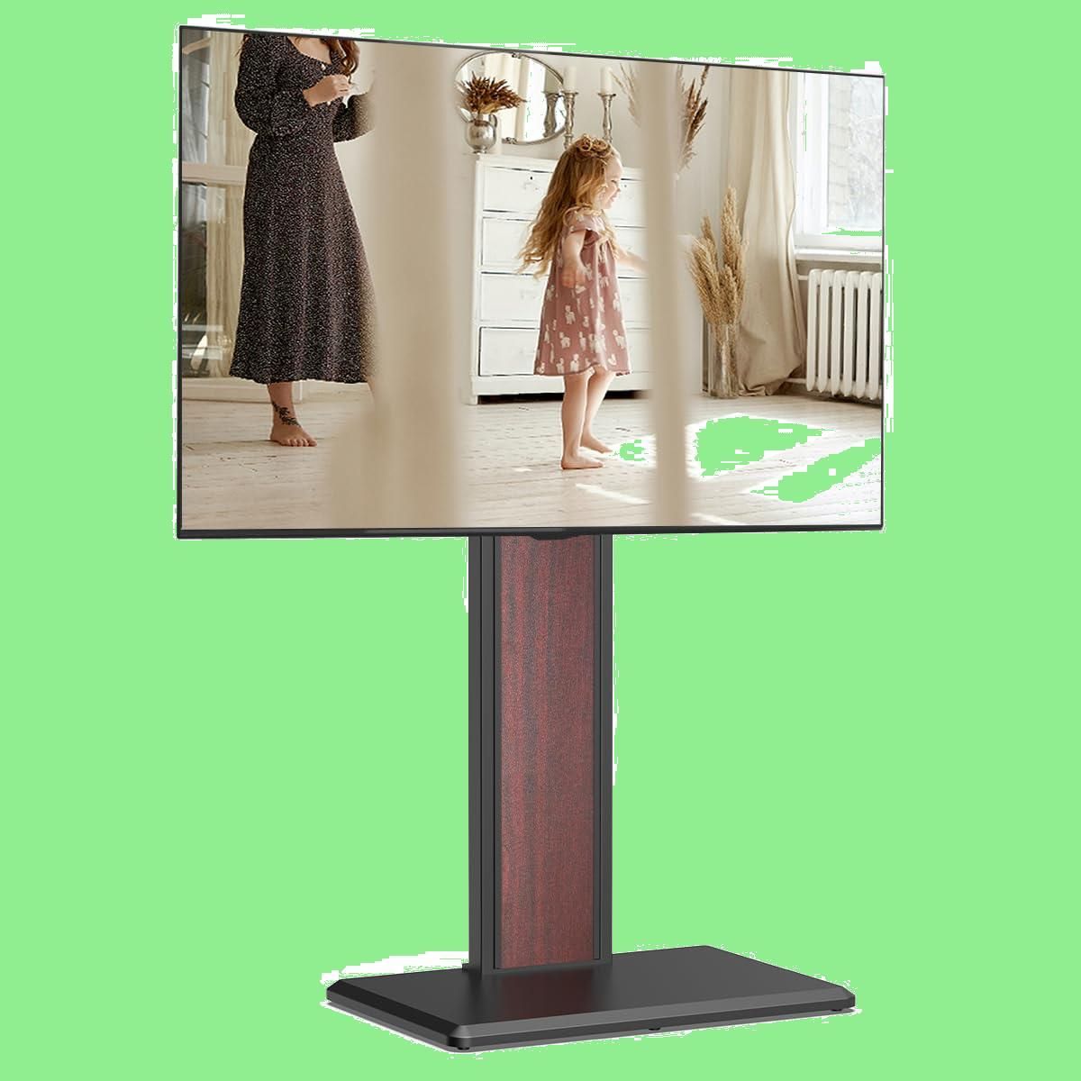 在庫処分 耐荷重40kg 高さ角度調節 ブラック 背面収納付 テレビ台 ウォールナット 壁寄せ 32-65インチテレビ対応 裏表両用 ロータイプ テレビスタンド F02W1443L FITUEYES