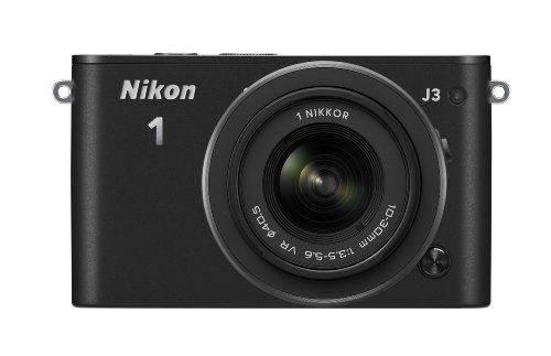 【】Nikon ミラーレス一眼 Nikon 1 J3 標準ズームレンズキット1 NIKKOR VR 10-30mm f/3.5-5.6付属 ブラック N1J3HLKBK