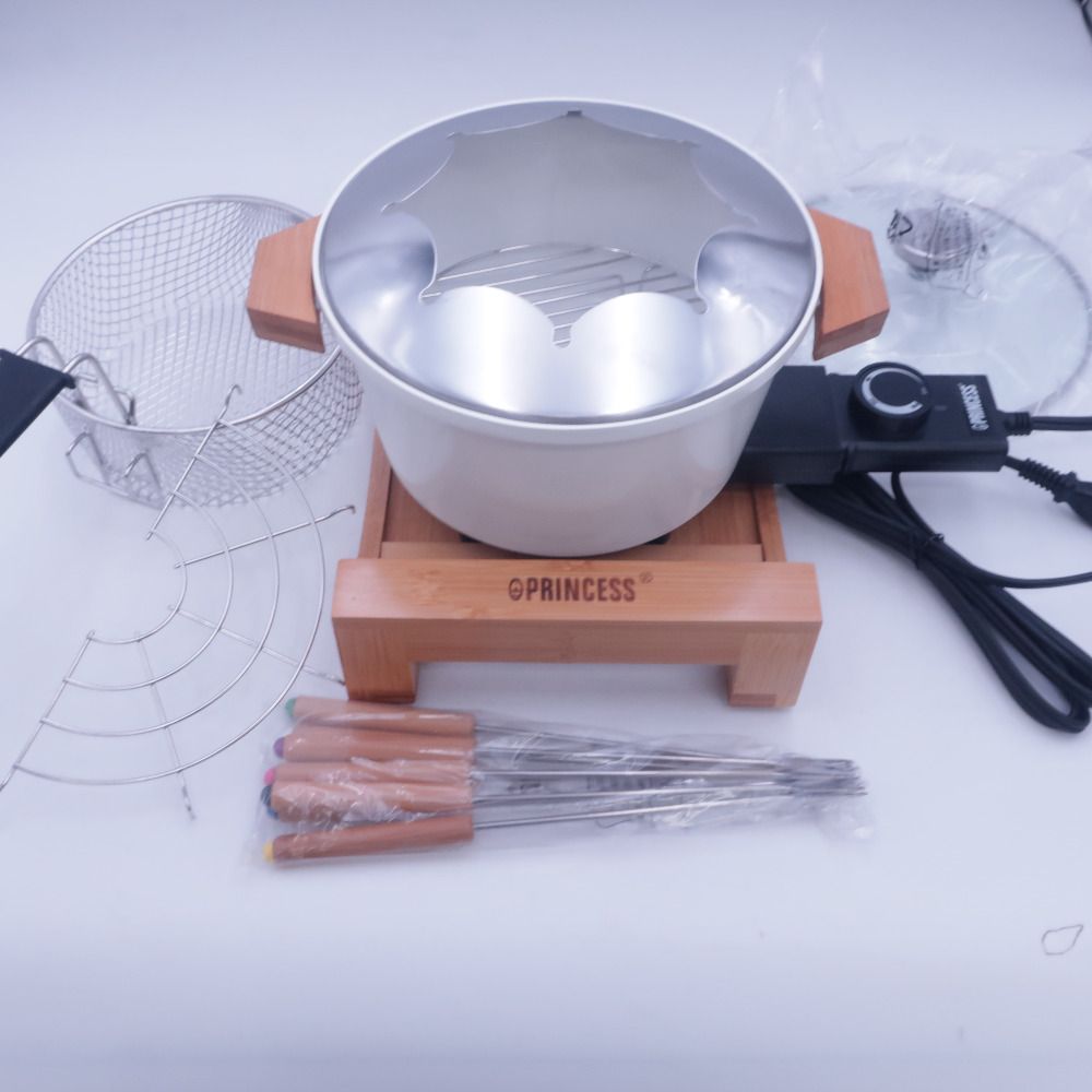 PRINCESS プリンセス 調理器具 卓上電気鍋 Table Fondue - Fry Pure テーブルフォンデュアンドフライピュア ホワイト 173030
