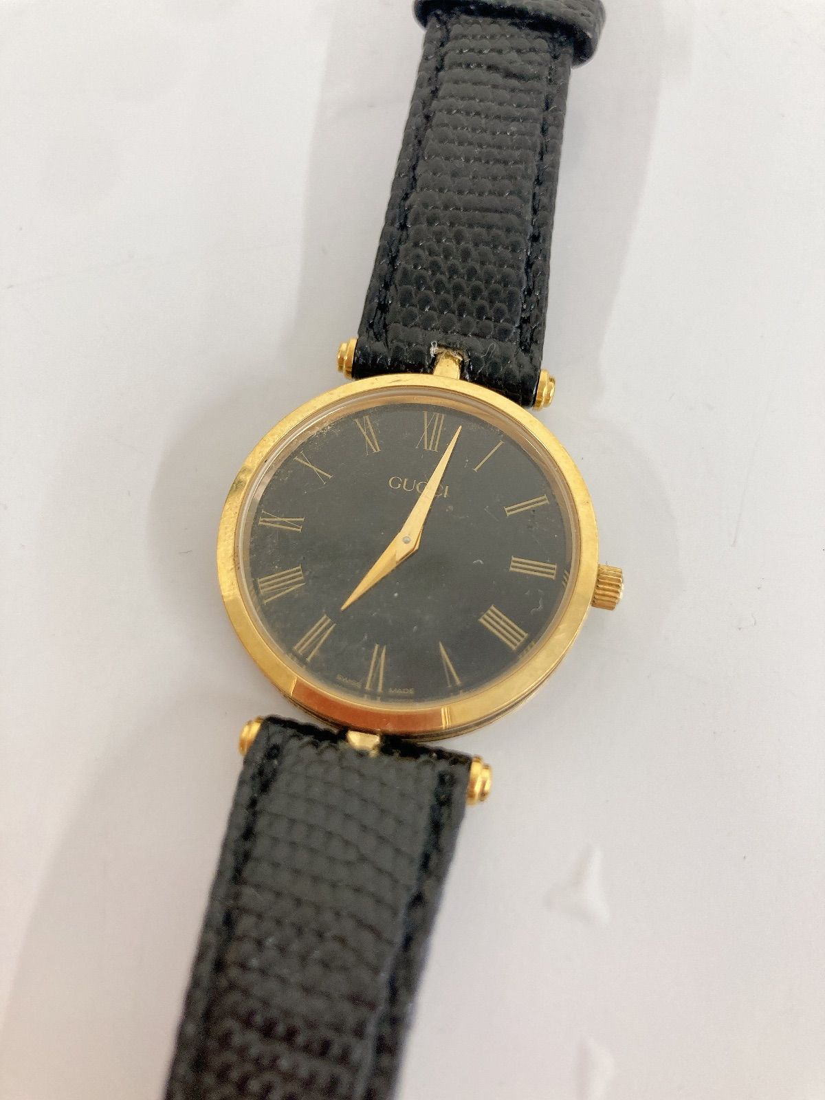 GUCCI 腕時計 ※不動品 グッチ 腕時計 GP 27000.2.L クオーツ レディース 1年保証 GUCCI