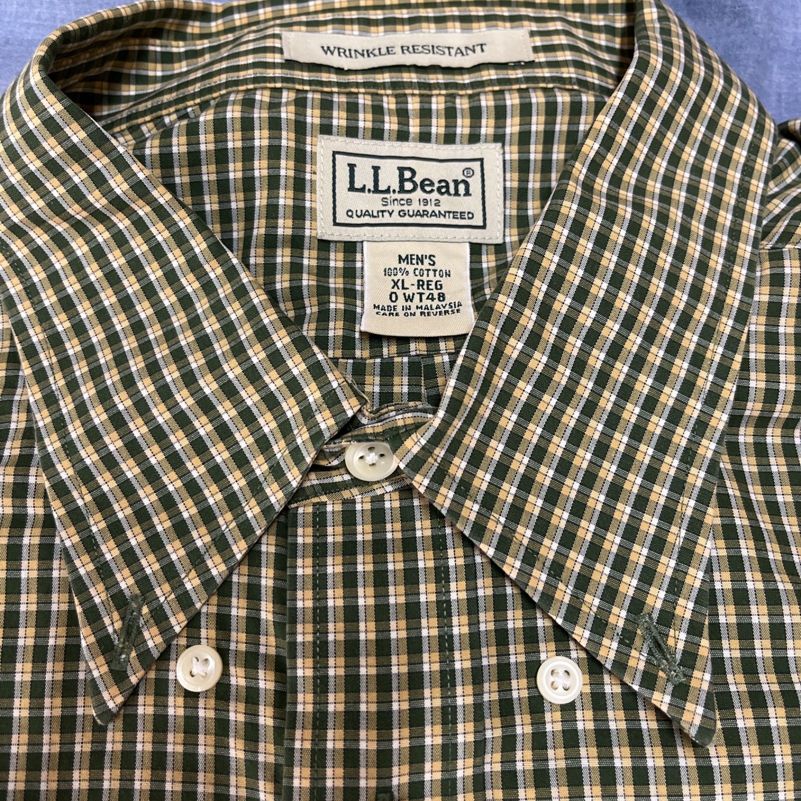 送料無料】LLbean エルエルビーン シャツ 長袖 ギンガムチェック