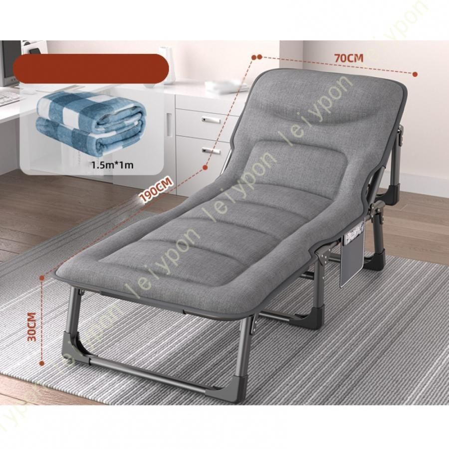 リクライニング 折りたたみベッド 三つ折り コンパクト 簡易ベッド ヘッドレスト 折り畳み ベッド シングル マットレス一体型 組立不要 軽量CYB560 NEXPOTALLINN_EU