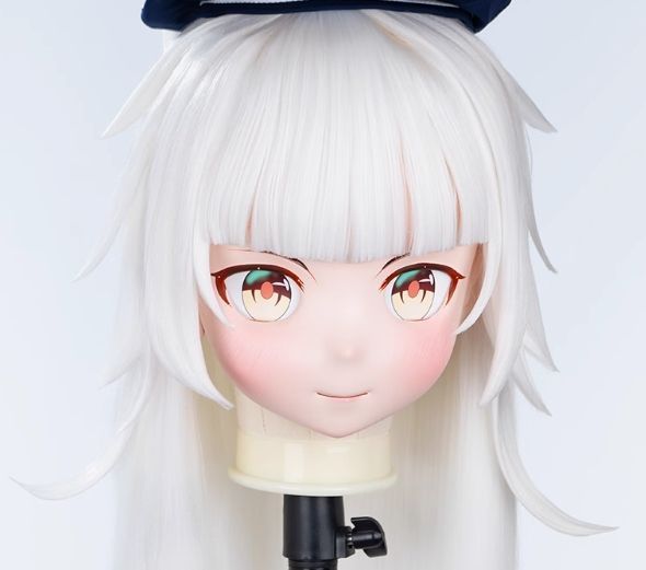 全頭マスク カツラ付き ロック付き NO.149 フルマスク ドール ヘッド