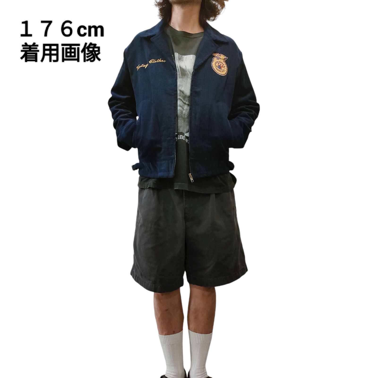 希少 ☆ FFAジャケット ☆ Lサイズ ☆ ネイビー ☆ 美品