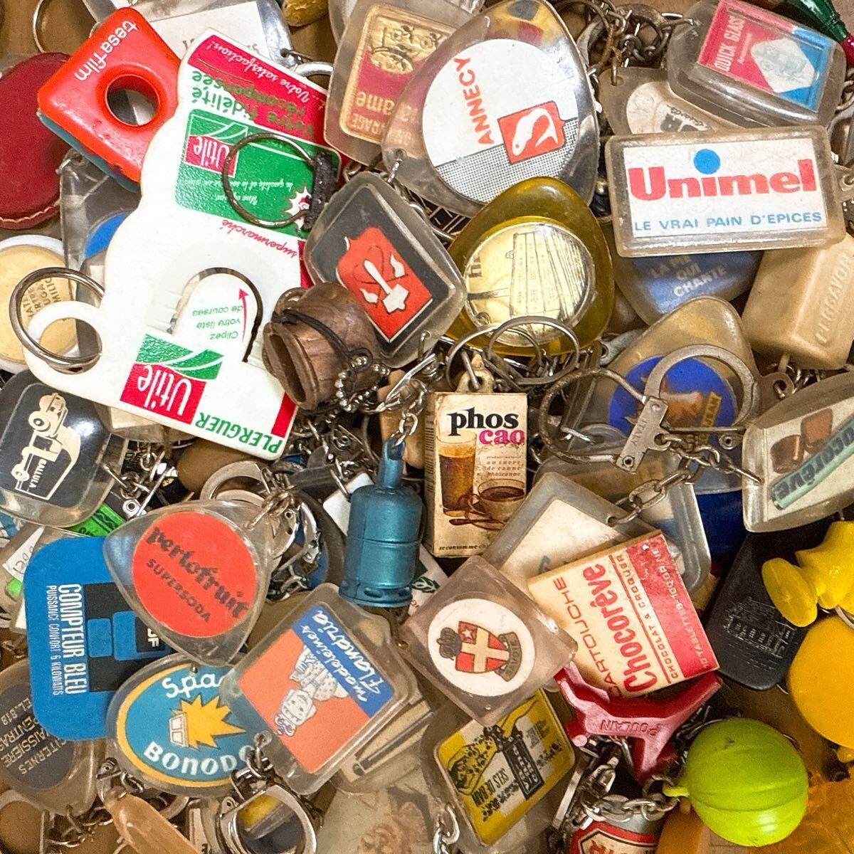 ヴィンテージ フレンチ まとめ売り 100個セット フレンチキーホルダー