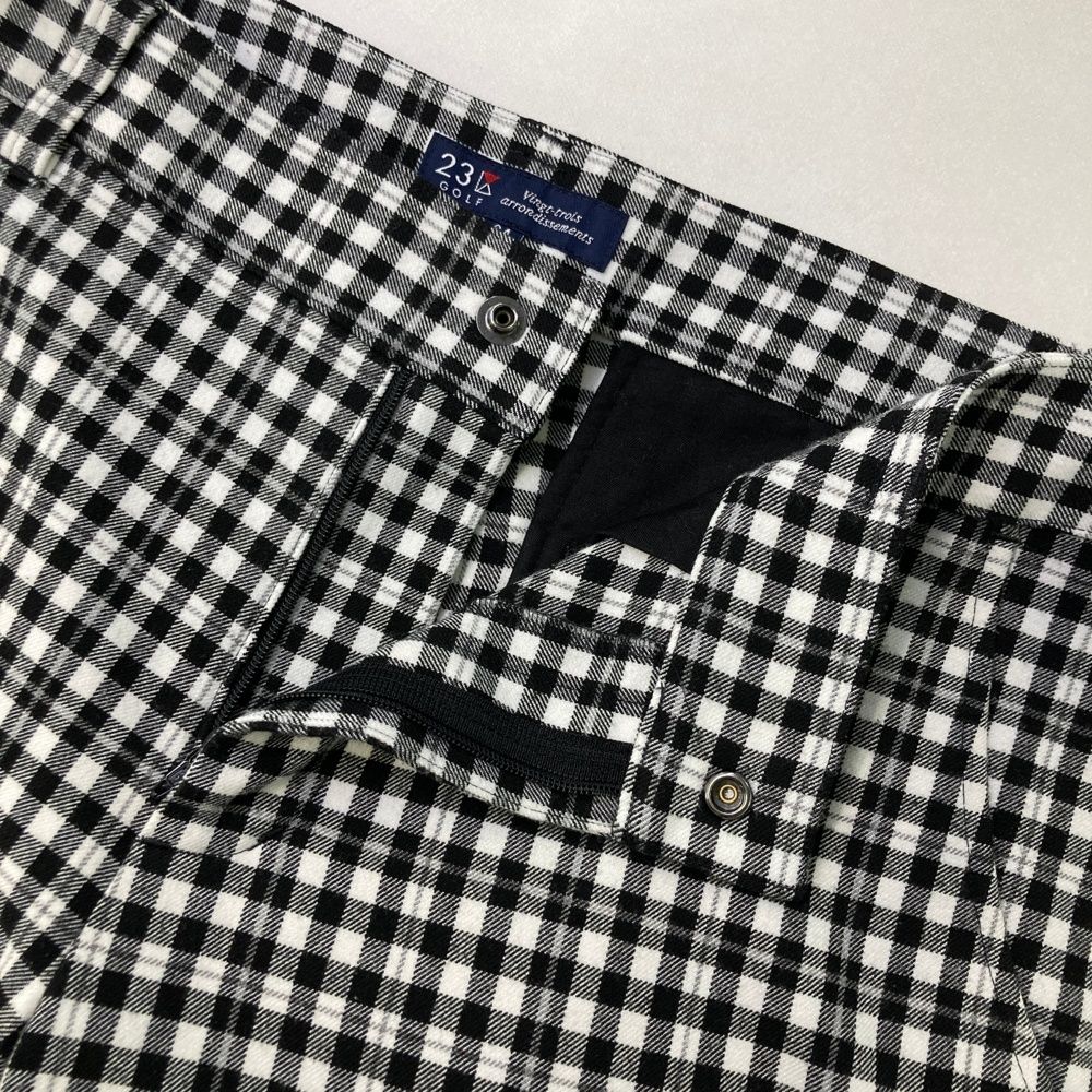 サイズ：90 23区GOLF ニジュウサンクゴルフ  ストレッチパンツ ストライプ柄 ネイビー系 [240101487023] ゴルフウェア メンズ ストスト 23区GOLF ニジュウサンクゴルフ ストレッチパンツ ストライプ柄