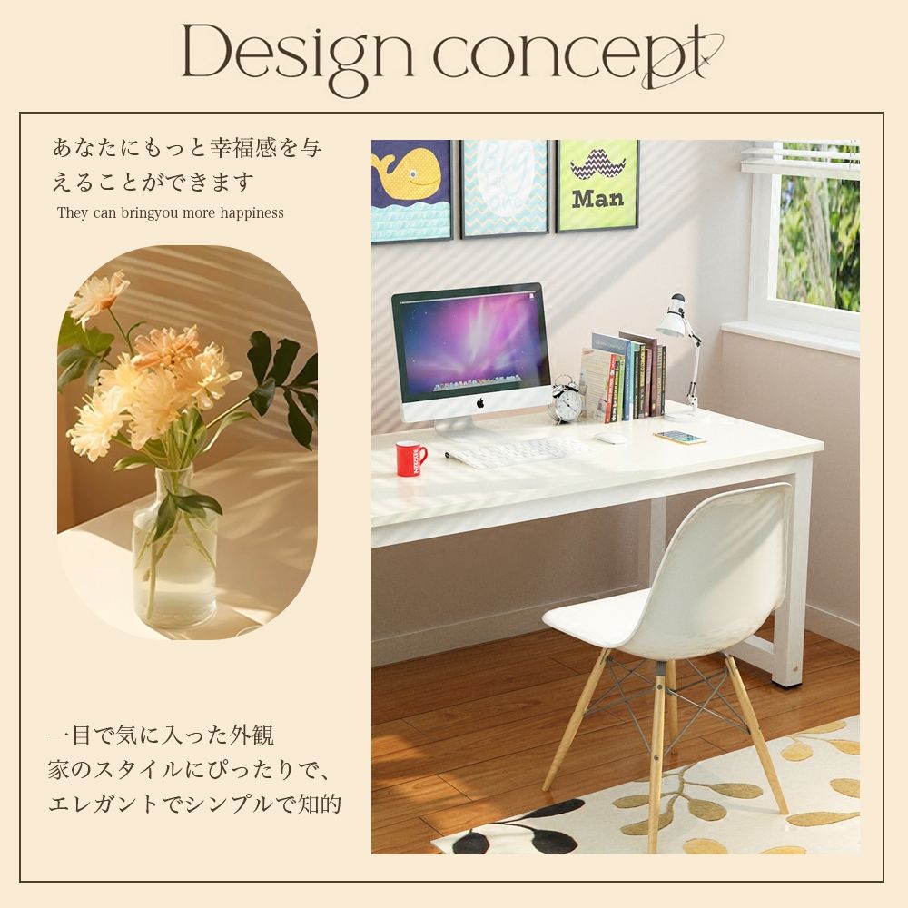 パソコンデスク デスクおしゃれ pcデスク コンパクト スリム 北欧 パソコンラック PCラック テーブル 幅100cm 奥行60cm 高さ73ｃｍ 一人暮らし リビング 学習デスク 勉強机 i250325-439