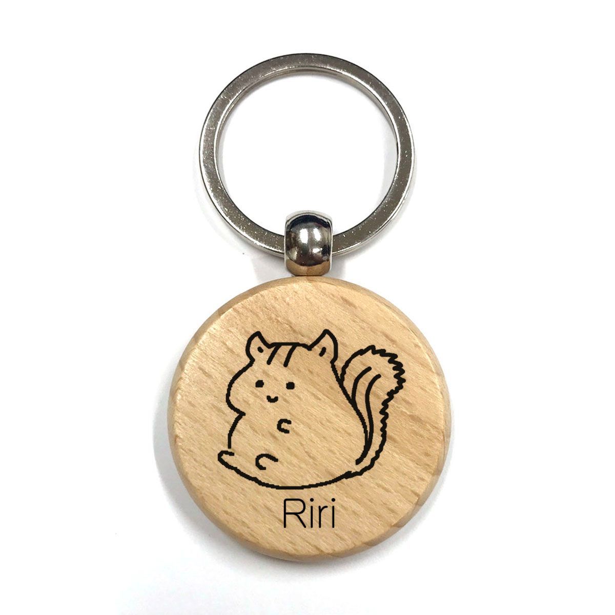 名入れ キーホルダー チンチラ ハムスター デグー シマリス モモンガ