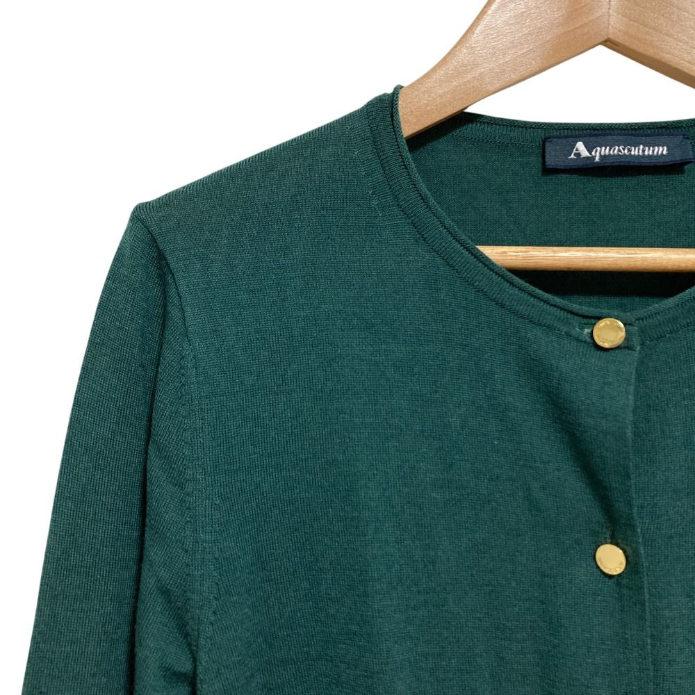 【90s~】Aquascutum ウール カーディガン AQUA SCUTUM - アクアスキュータム ニット カーディガン