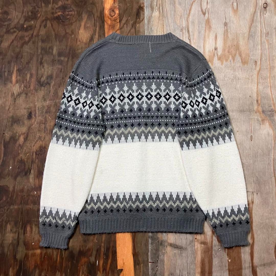BRENT ブレント 60s ノルディック 雪柄 アクリル ニット セーター 