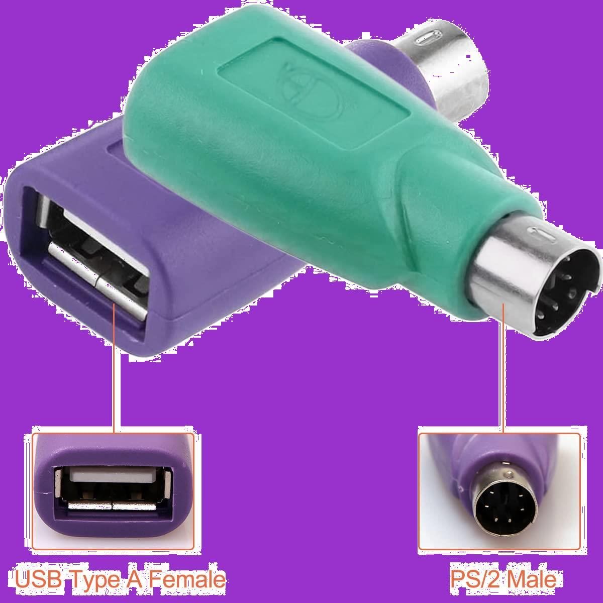 Amazon.com: ACGTUY PS2 PS/2 Female to USB Male Adapter Fit