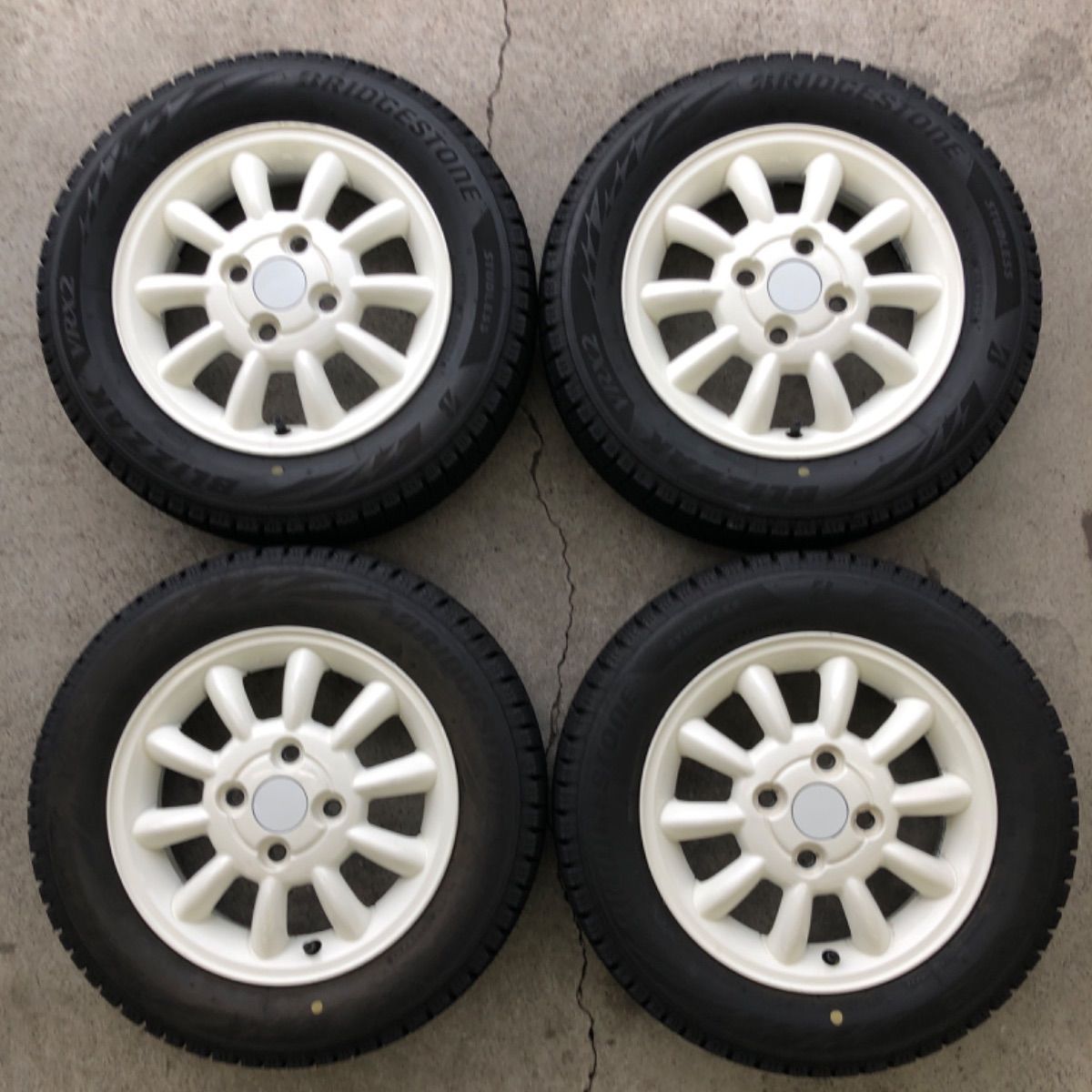 冬 バリ山 ラパン純正 155/65R13 スタッドレス スズキ - メルカリ