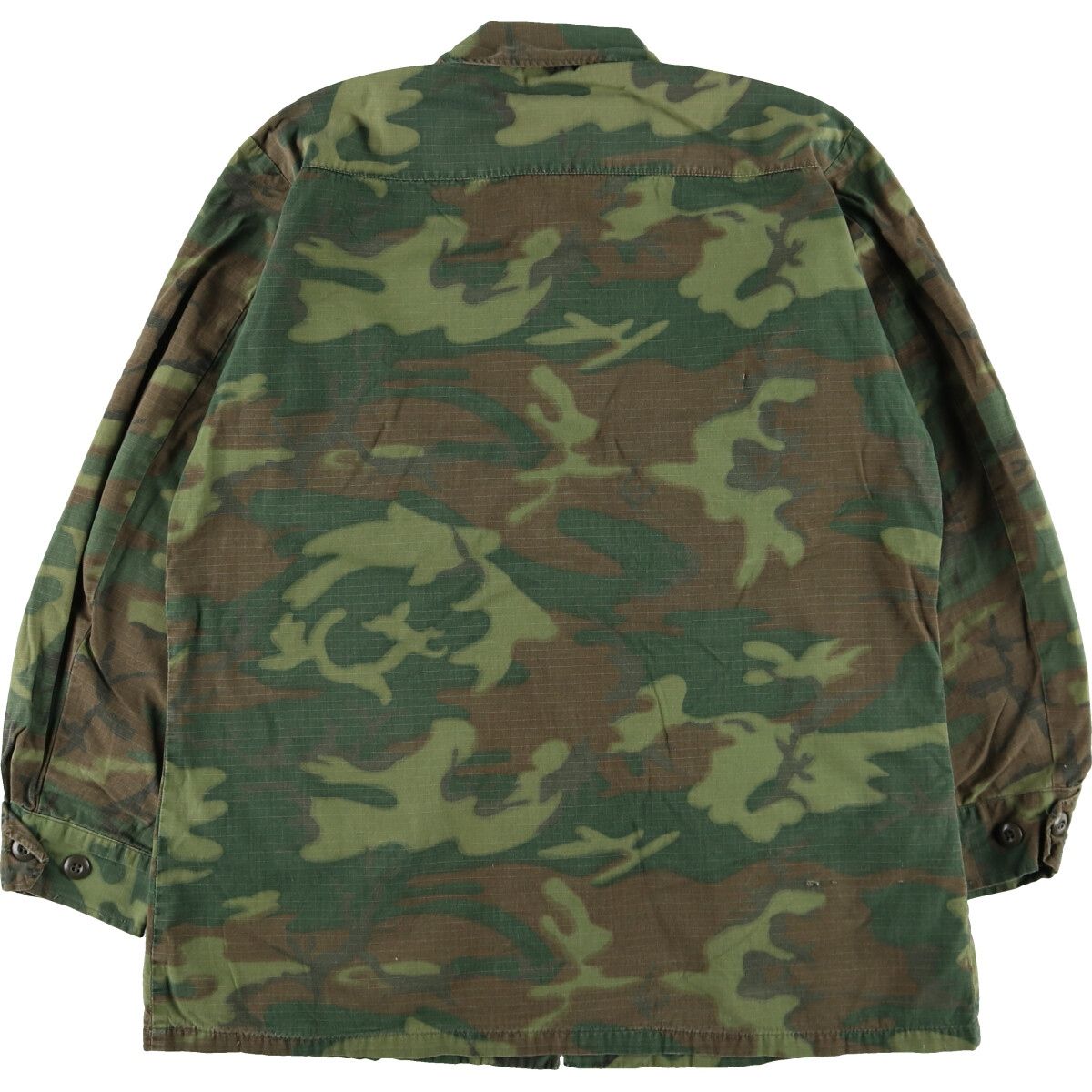 米軍実物　60's ④⑧ ジャングルファティーグ　ERDL ノンリップ 古着 60年代 米軍実品 ジャングルファティーグ 5th 迷彩柄 ERDL