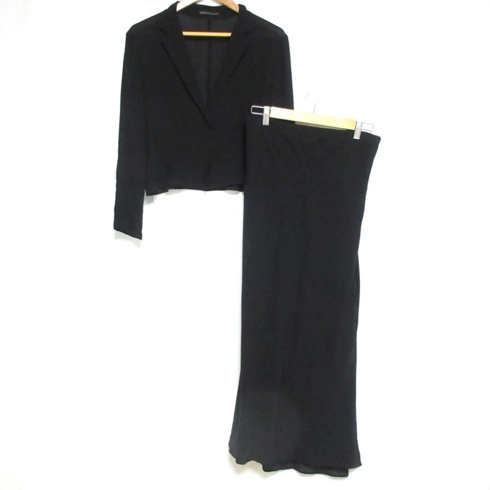 美品 98SS Yohji Yamamoto ヨウジヤマモトプリュスノワール シルク ショートジャケット＋ラップスカート セットアップ 2 ブラック  レディース 古着 中古 USED - メルカリ
