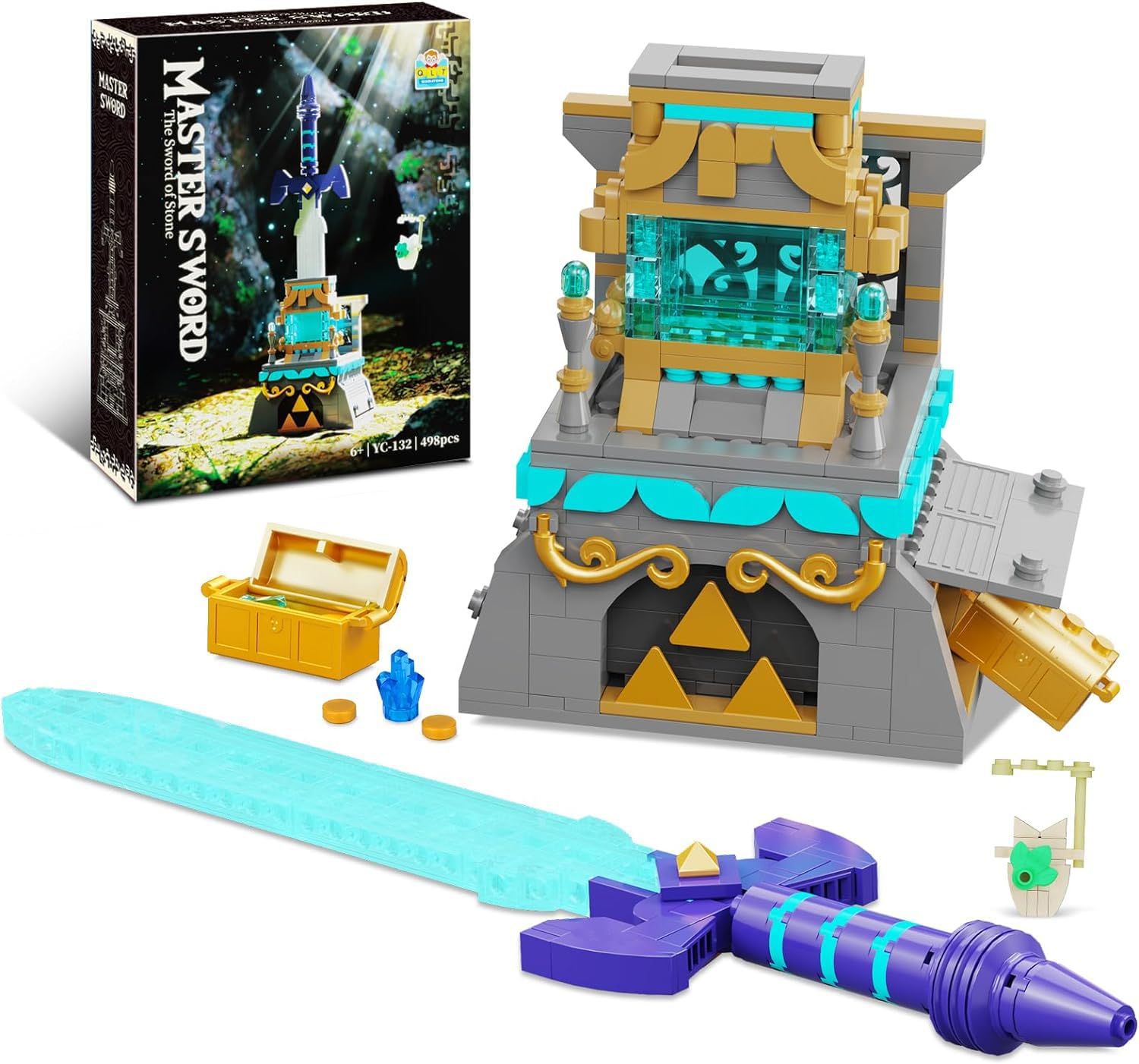 BOTW マスターソード光るビルディングブロックセット、レゴリンクの