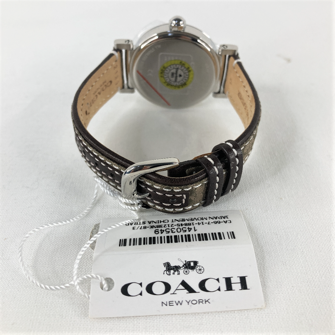 訳有【新品未使用】COACH コーチ レディース腕時計 ブラウン 235ドル