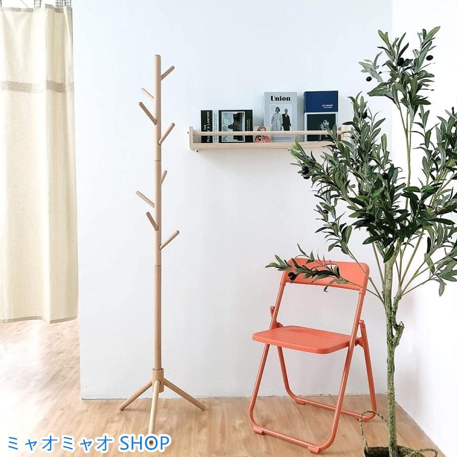 全品全国 送料無料！ 木製 ポールハンガー コートハンガー ハンガーラック 木製 コート掛け かばん掛け 帽子掛けスタンド 枝型設計 組立て簡単 省スペース 安定性 最新アイテム。