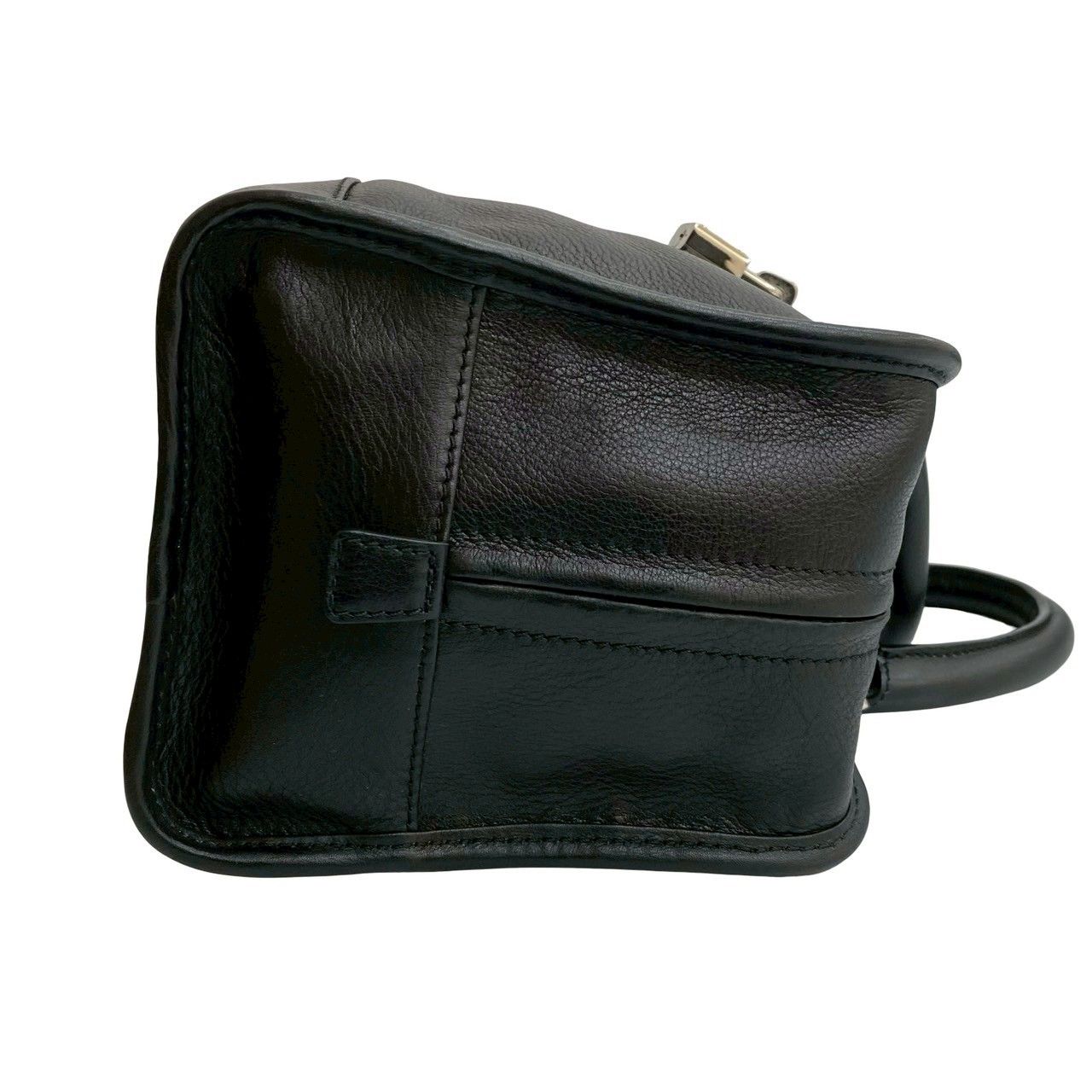 極 美品 保存袋付 LOEWE ロエベ アマソナ 28 アナグラム ロゴ レザー