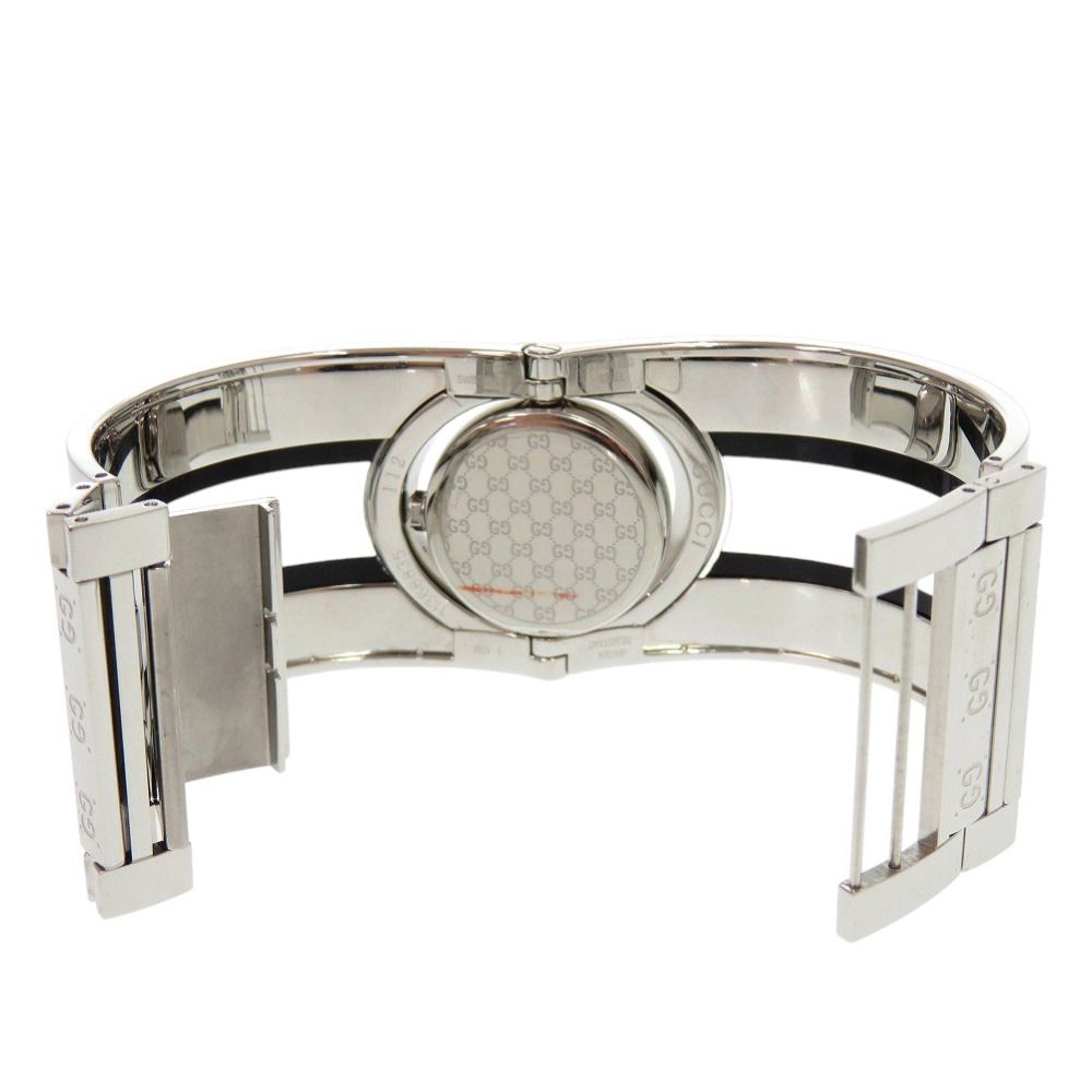 美品 グッチ 112 トワール バングル SS プラスチック ブラック  