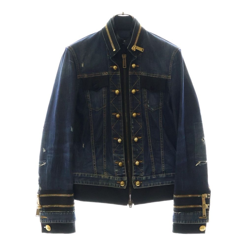 DSQUARED2 (ディースクエアード) 16AW ダメージ加工 ゴールドボタン 