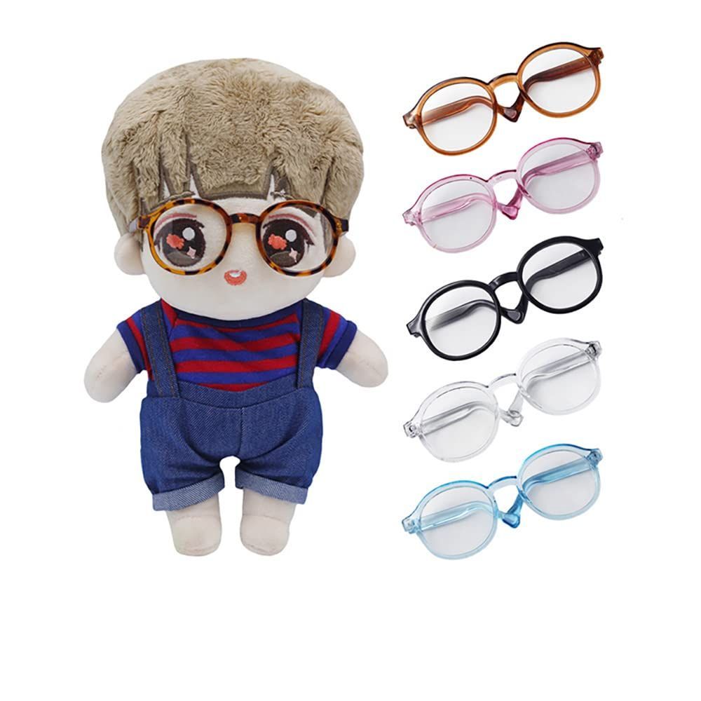 【数量限定】幅9cm 透明メガネ 用 ぬいぐるみ おもちゃのアクセサリー 綿人形 着せ替え 20cm人形の メガネ (a-3) niannyyhouse