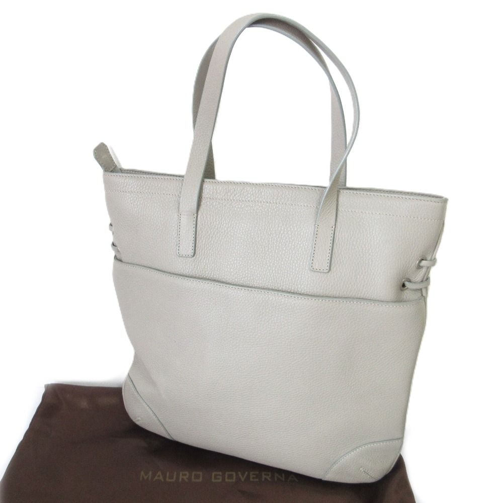MAURO GOVERNA レザー ハンドバッグ トートバッグ セミショルダー MAURO GOVERNA レザー ハンドバッグ トートバッグ