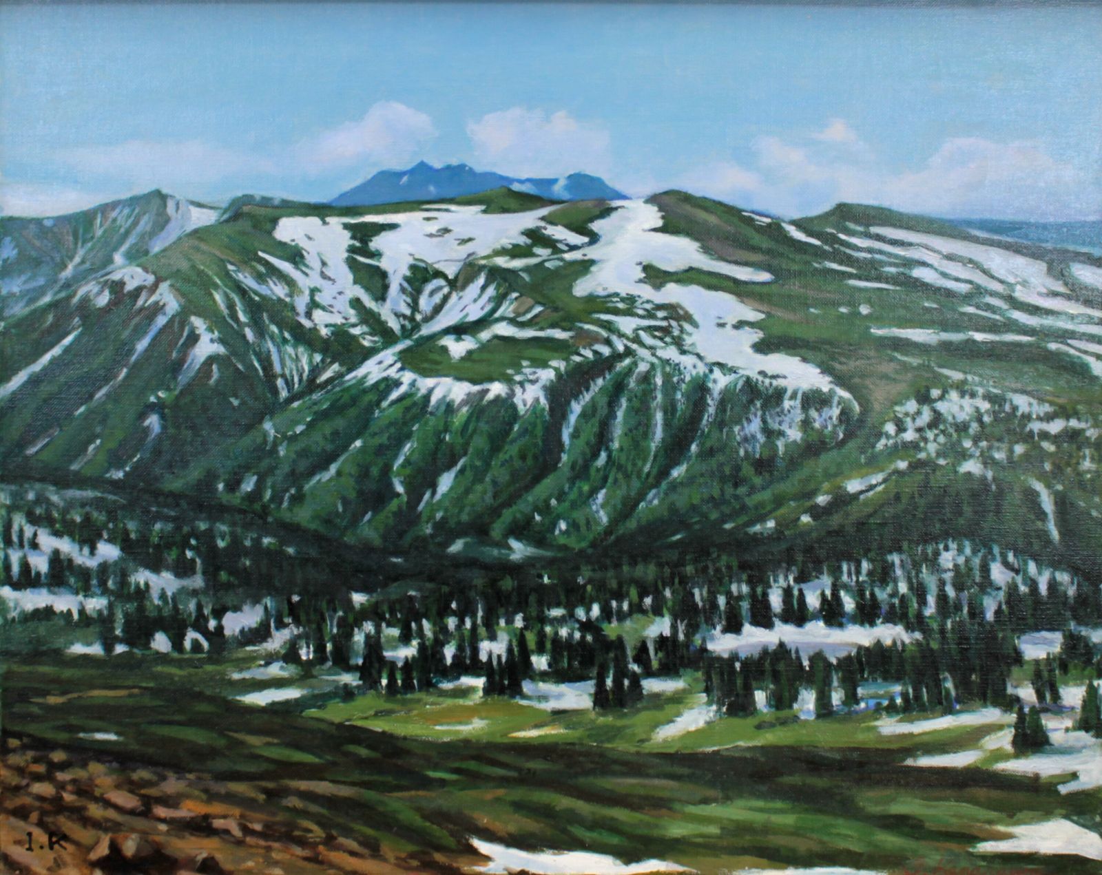 金澤 巌『大いなる山脈、遥かなるトムラウシ』油彩画【真作保証】 絵画 金澤 巌『大いなる山脈、遥かなるトムラウシ』油彩画【真作保証】 絵画