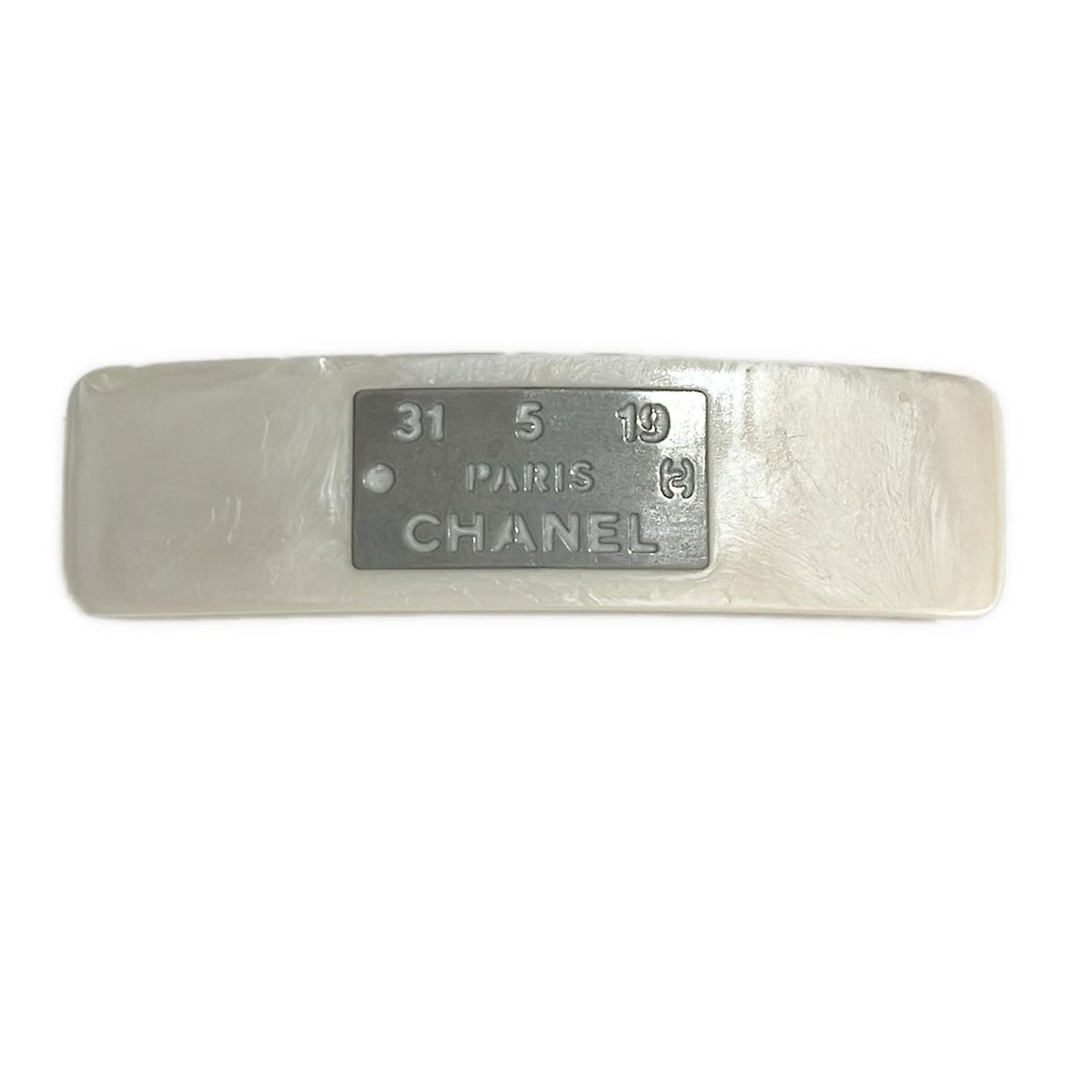 CHANEL シャネル バレッタ - アイボリー×シルバー