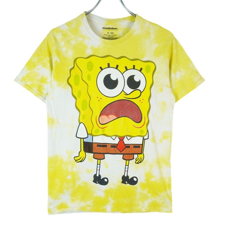 nickelodeon ニコロデオン Tシャツ タイダイ染め 烈しく キャラクター 古着