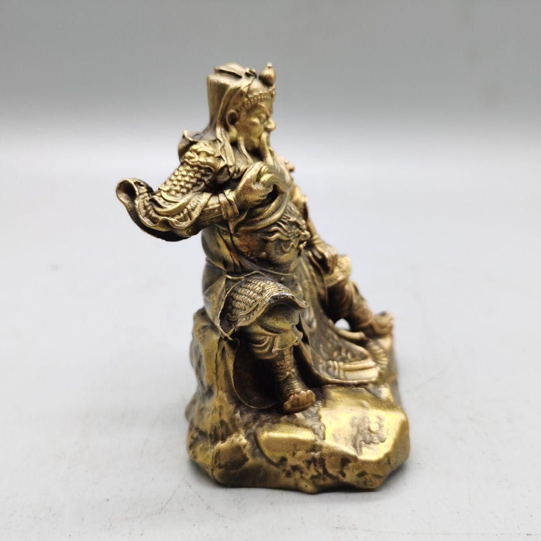 銅置 武聖関公像 武財神関二爺 護宅 事務室 招財美髯公 装飾品 工芸品 置物 銅置 武聖関公像 武財神関二爺 護宅 事務室 招財美髯公 装飾品
